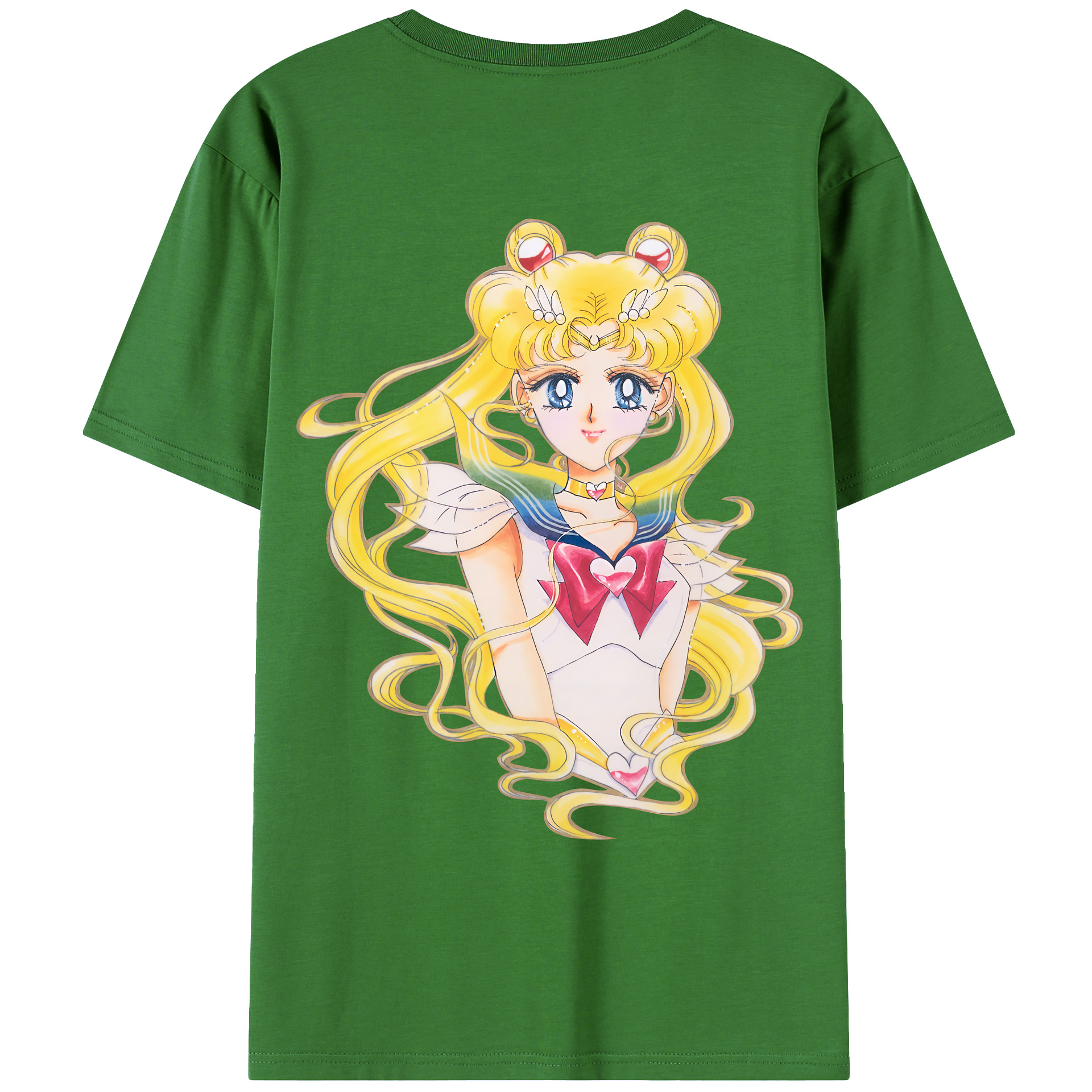 （画像用） 美少女戦士セーラームーン 月野 うさぎ つきの うさぎ Sailor Moon Tsukino Usagi レディース半袖Tシャツ(バックプリント)